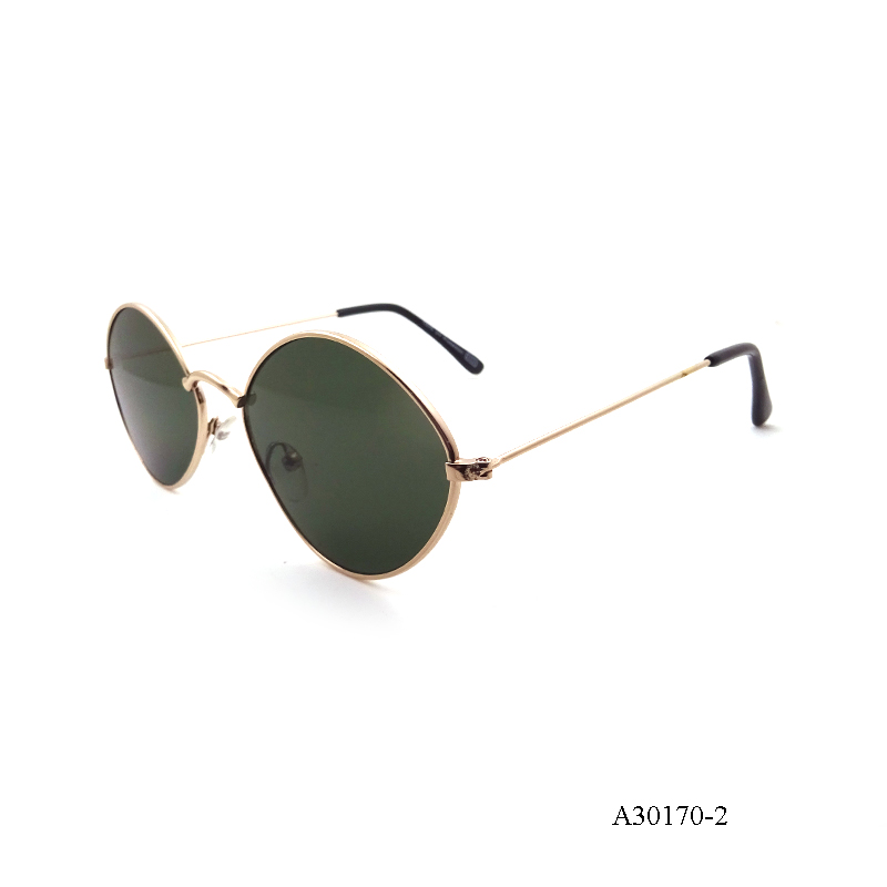 Green Metal Cat-Eye Sunglasses wholesale