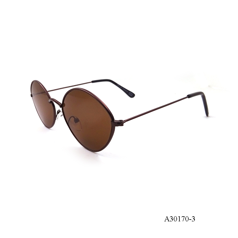 Brown Lens Metal Cat-Eye Sunglasses wholesale
