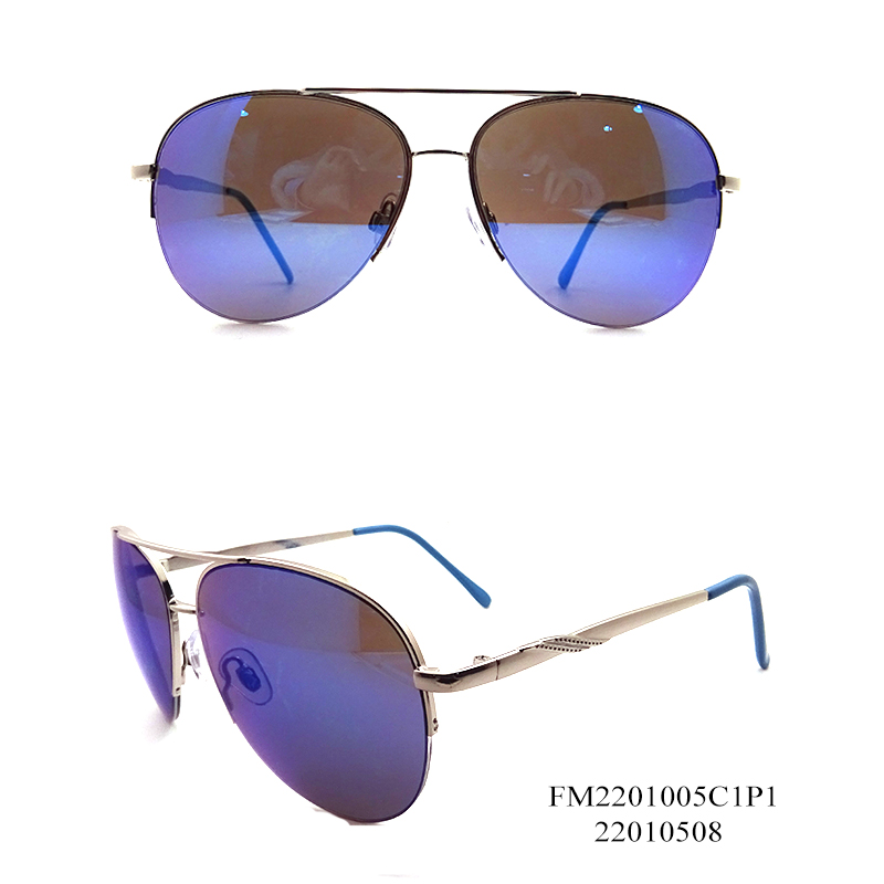 Oval Metal Frame Sunglasses