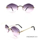 Rimless Metal Sunglasses