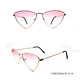 irregular shape  metal sunglasses