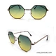 irregular shape metal sunglasses