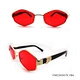 irregular shape metal sunglasses