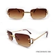 Metal  Rectangle Rimless  Sunglasses