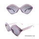 Fashion assertive irregular shape PC Sunglasses