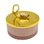 2022 Hot Sale Popular Empty Pink Glass Jars Candle Container For Candle Making Candy Home Decoration