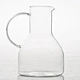 Customized  simple style transparent  glass jug glass jar  for water and drinks storage