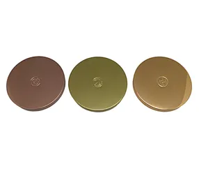 Customize colored metal lid for glass candle holder sand  food storage jars