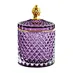 Modern Luxury Empty Light Purple Glass Jars Candle Container For Candle Making Candy Wedding Decoration
