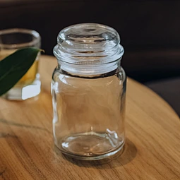 2022 Hot Sale Popular Clear Cylinder Glass Bottle Food Storage Container With Glass Lid Glass Jar For Kitchen