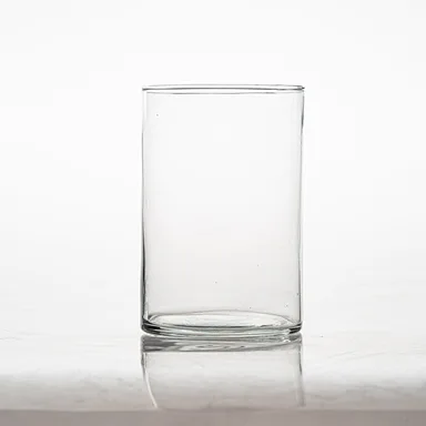 Factory Price Nordic Clear Cylinder Vases Pot Candle Holder Flowers Glass Vases For Wedding Home 10cm