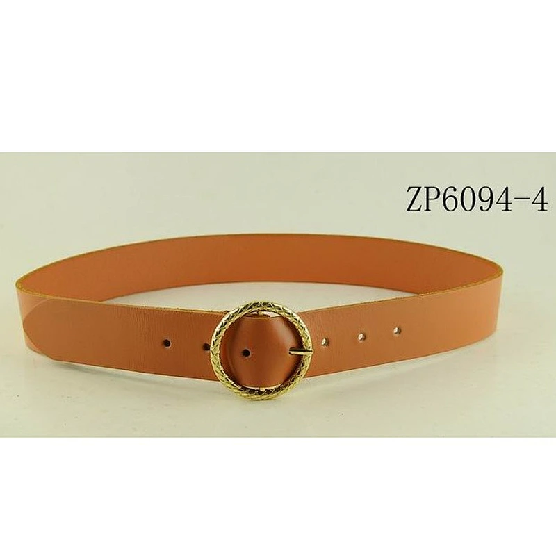 Fashion Leather Belt With circle Buckle
