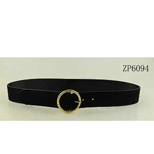Cow Suede With Circle Buckle
