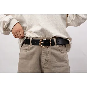 Instagram Style Leather Belt With Fashion Buckle