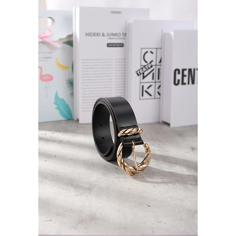 Instagram Style Leather Belt With Fashion Buckle