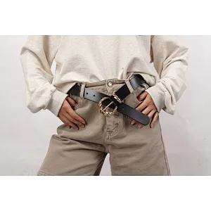 Instagram Style Leather Belt With Fashion Buckle