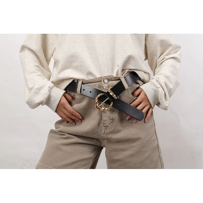 Instagram Style Leather Belt With Fashion Buckle