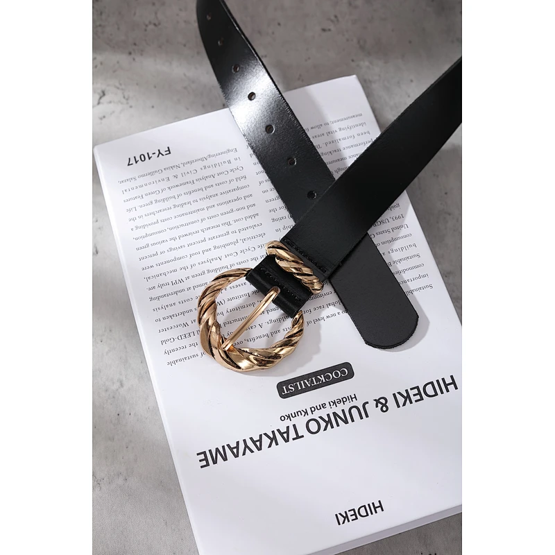 Instagram Style Leather Belt With Fashion Buckle