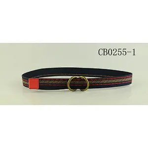 Candy Color stripe Wide Kids Children Elastic Waist Belt For Boys Girls