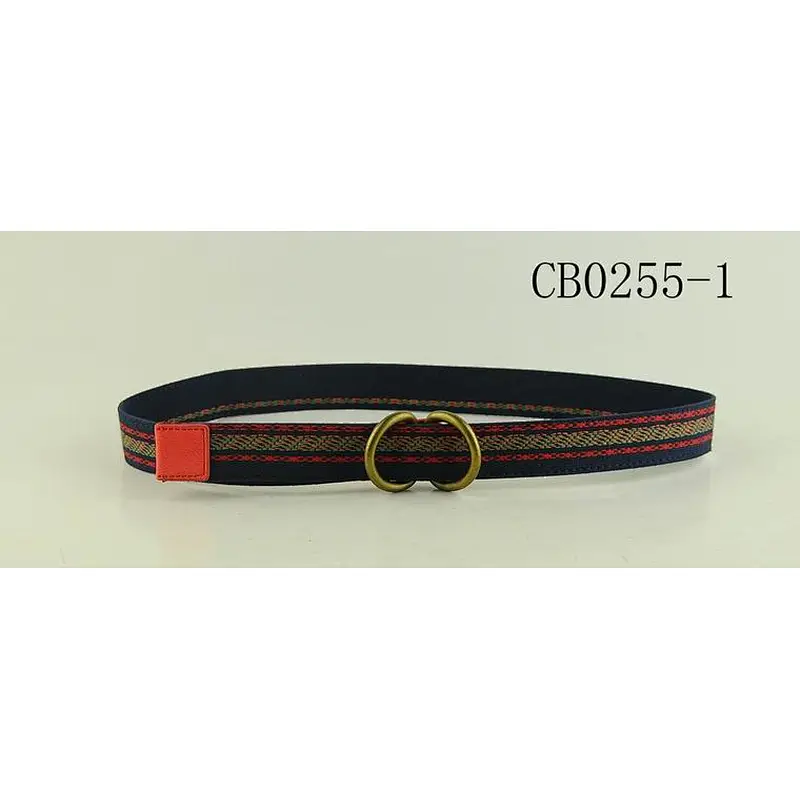 Candy Color stripe Wide Kids Children Elastic Waist Belt For Boys Girls
