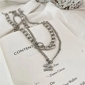 Double clavicle chain necklace