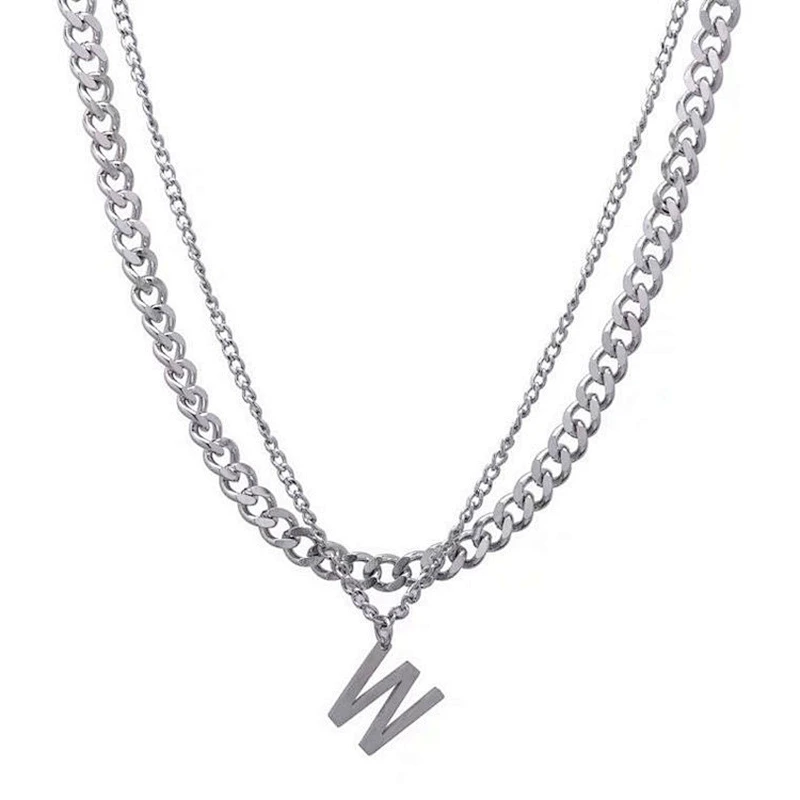 Double clavicle chain necklace