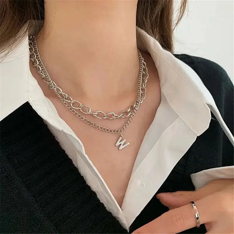 Double clavicle chain necklace