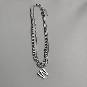 Double clavicle chain necklace