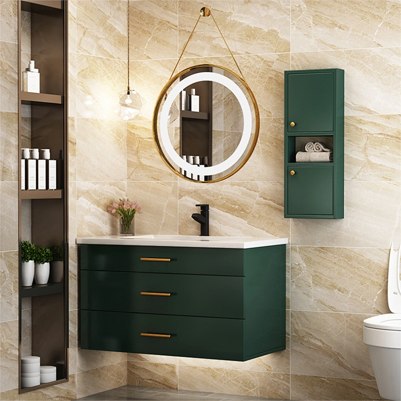 SM1903 blue LED bathroom cabinet