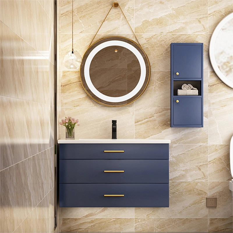 SM1903 blue LED bathroom cabinet