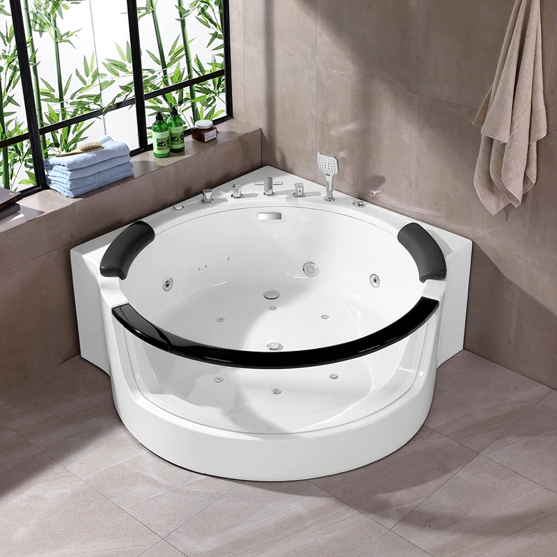 MB005 massage bathtub with glass window