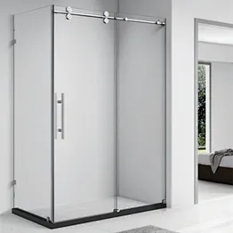 SC010 stainless frame shower screen