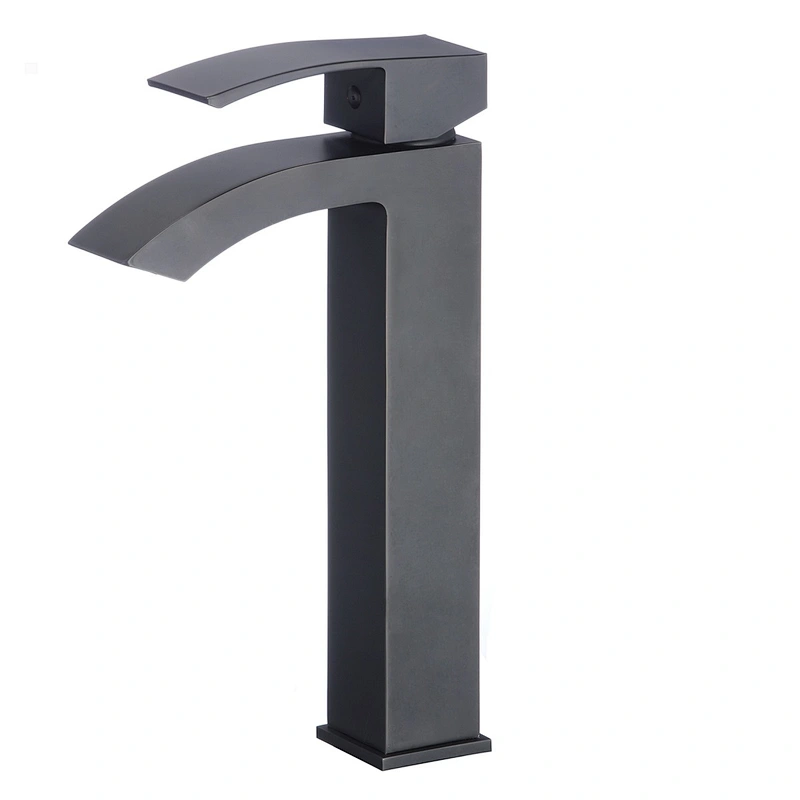 BM010 high-body black basin mixer