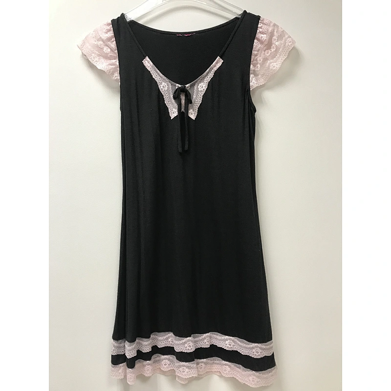 90%viscose 10%elastane knitted nighwear 20008