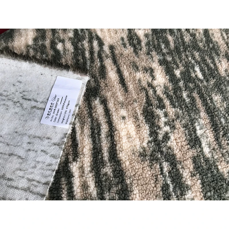 Fleece Print Teddy Fur