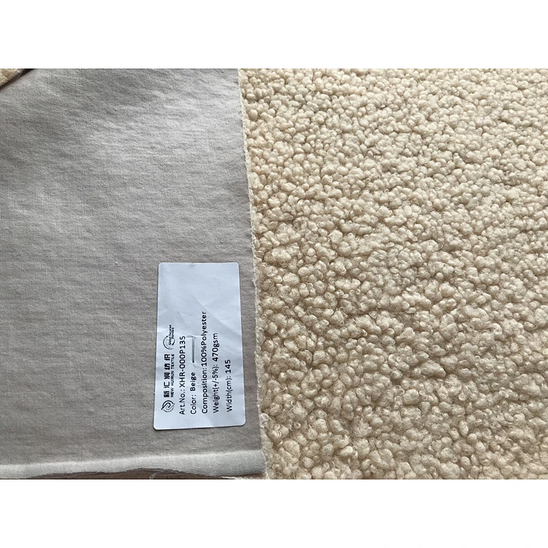 Soft Lining Bonded With Sherpa