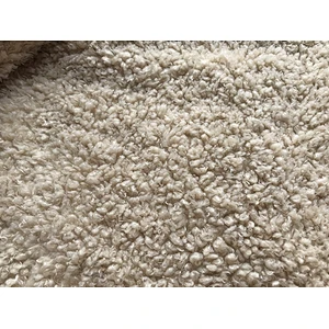 Soft foiled suede bonded with fur