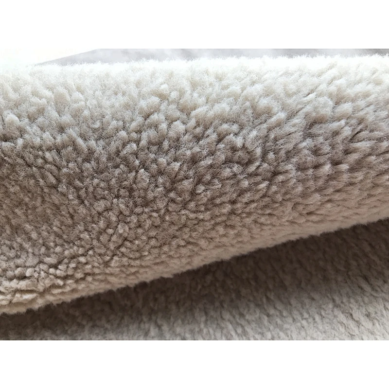Big particle sherpa bonded with suede