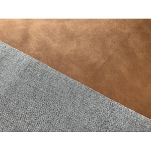 Garment wash double color artificial leather