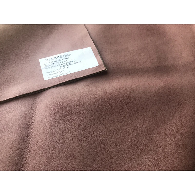 Double color bark texture washing leather