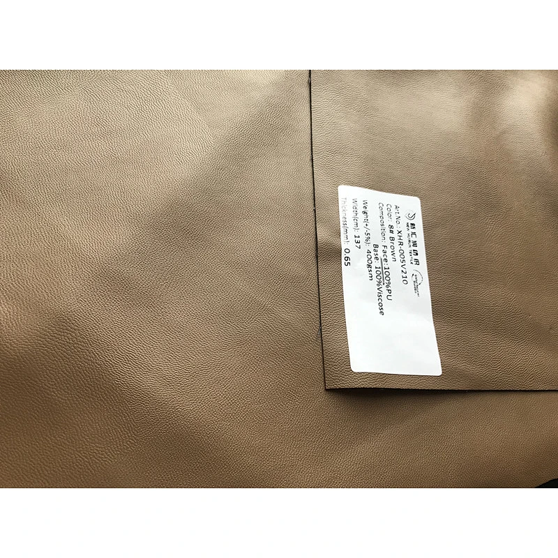 Eco-friendly Nappa Texture Synthetic Vegan PU Leather