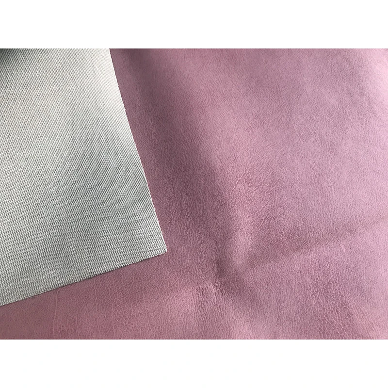 Double color bark texture washing leather