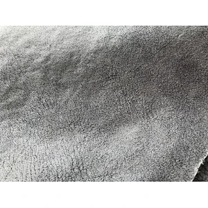 Foil Suede bonded with Sherpa