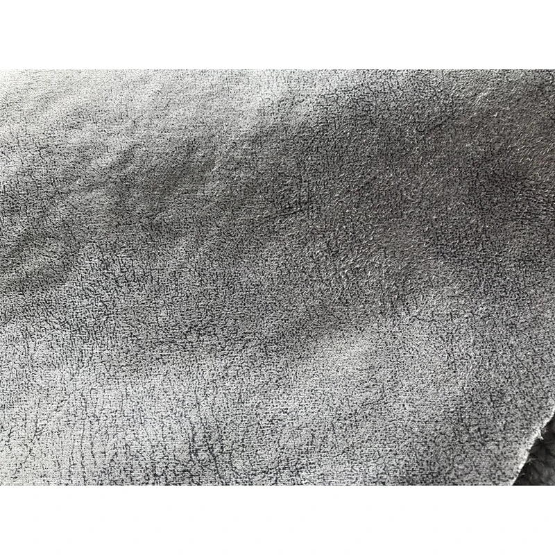 Foil Suede bonded with Sherpa