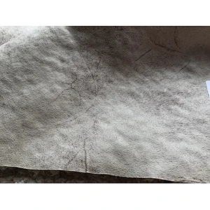 Soft foiled suede bonded with fur