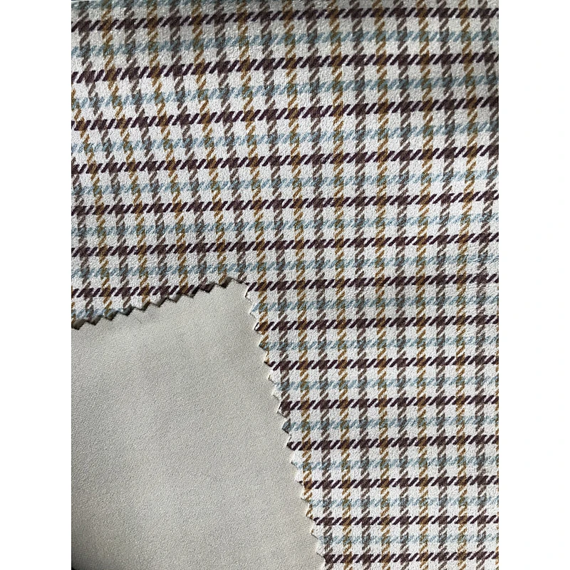 Scuba suede printing Lattice printing