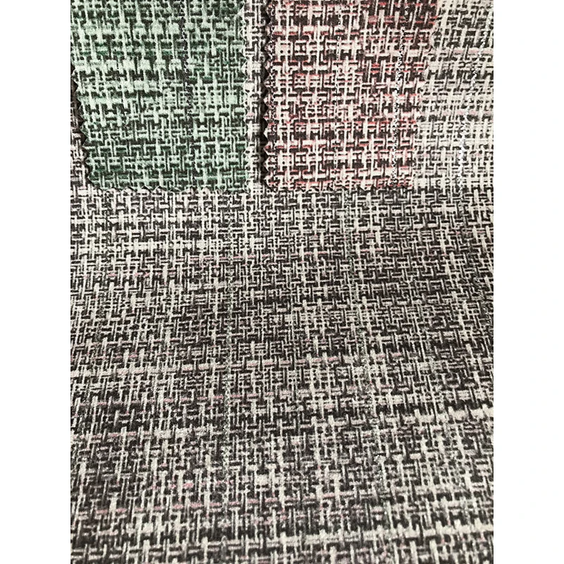 Knitting stamping suede for wollen effect