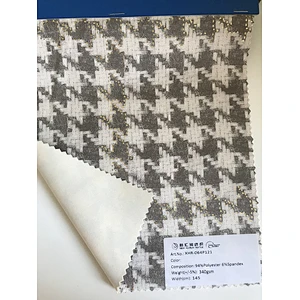 Scuba suede printing & stamping for woman coat