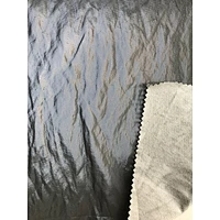 Vinyl metallic effect pu leather