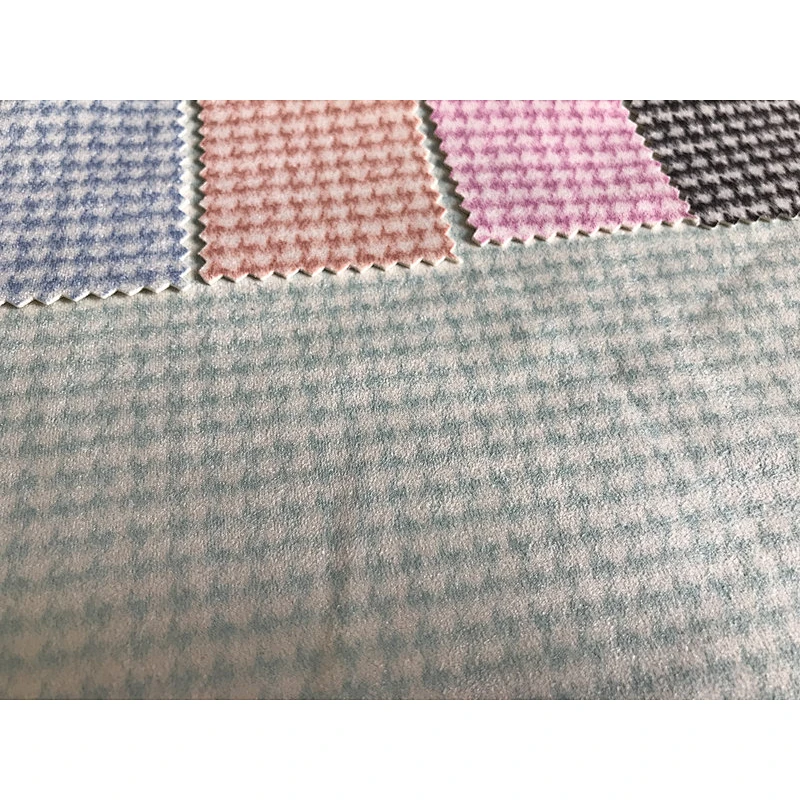 Scuba suede eco-friendly printing